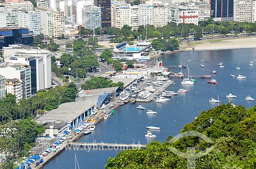  View of the Rio de Janeiro Yacht Club from Urca Mountain  - Rio de Janeiro city - Rio de Janeiro state (RJ) - Brazil