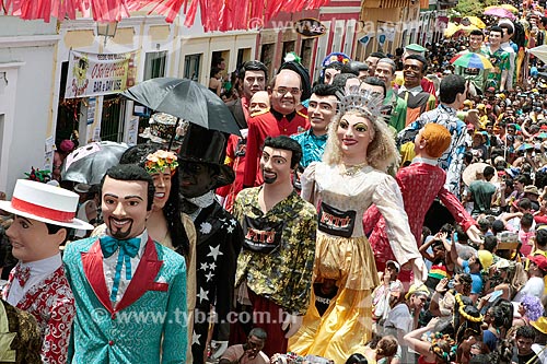  Giant puppet parade during the Olinda city Carnival  - Olinda city - Pernambuco state (PE) - Brazil