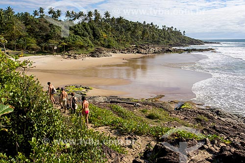  Trail between the beaches of Tiririca and Resende  - Itacare city - Bahia state (BA) - Brazil