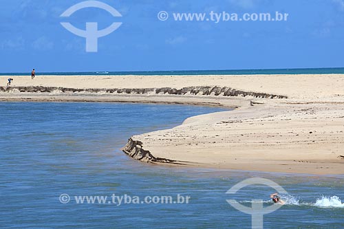  View of the Barra of Gramame beach waterfront  - Conde city - Paraiba state (PB) - Brazil