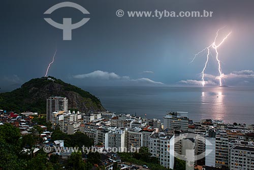  Lightning storm in the south zone of Rio de Janeiro  - Rio de Janeiro city - Rio de Janeiro state (RJ) - Brazil