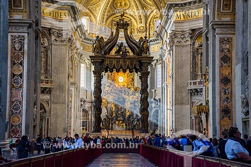  Inside of the Basilica of Saint Peter  - Vatican City - Rome province - Italy