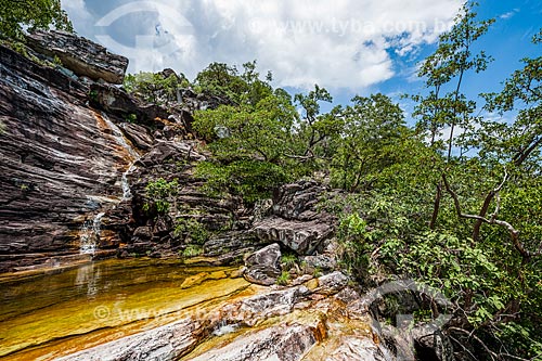  Abismo Waterfall (Abyss Waterfall) - trail to Janela Mirante (Window Mirante) - Chapada dos Veadeiros National Park  - Alto Paraiso de Goias city - Goias state (GO) - Brazil