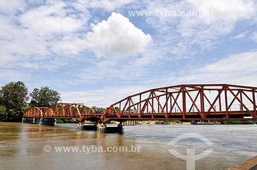  Campos Salles Bridge - also known as Arcos Bridge - over of Tiete River  - Barra Bonita city - Sao Paulo state (SP) - Brazil