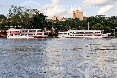  View of the Tiete River with the Barra Bonita Port  - Barra Bonita city - Sao Paulo state (SP) - Brazil