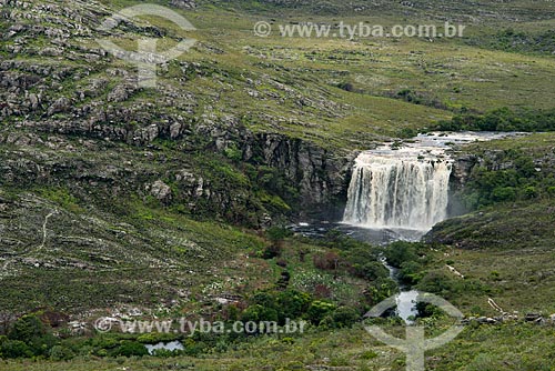  Bicame Waterfall - RPPN (Private Natural Heritage Reserve) Brumas do Espinhaço  - Santana do Riacho city - Minas Gerais state (MG) - Brazil