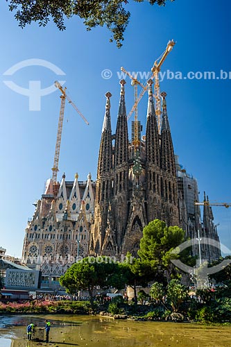  Facade of the Basílica i Temple Expiatori de la Sagrada Família (Basilica and Expiatory Church of the Holy Family) - 1882  - Barcelona city - Barcelona province - Spain