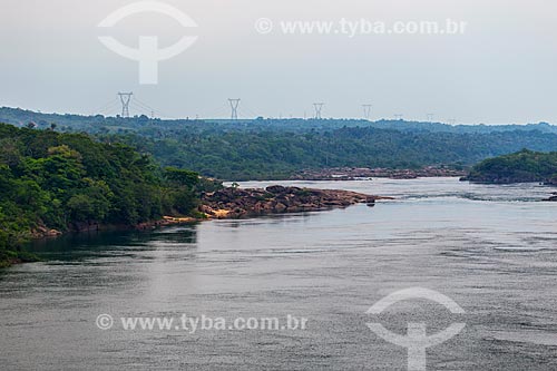  Tocantins River stream bed near to Luiz Eduardo Magalhaes Hydrelectric Plant (2002) - also known as Lajeado Hydroelectric Plant  - Miracema do Tocantins city - Tocantins state (TO) - Brazil