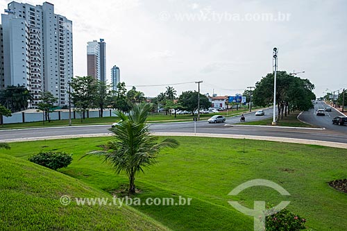  View of the NS 2 Avenue from Flower clock  - Palmas city - Tocantins state (TO) - Brazil