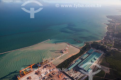  Aerial photo of the Jurong Aracruz Shipyard  - Aracruz city - Espirito Santo state (ES) - Brazil