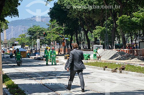  Works for implementation of the VLT (light rail Vehicle) on Rio Branco Avenue  - Rio de Janeiro city - Rio de Janeiro state (RJ) - Brazil