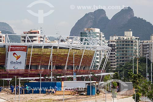  General view of the construction site of Olympic Center of Tennis - part of the Rio 2016 Olympic Park  - Rio de Janeiro city - Rio de Janeiro state (RJ) - Brazil