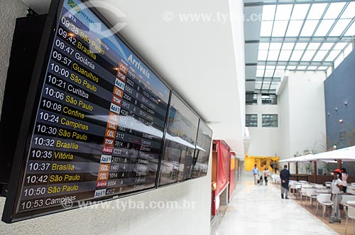  Flights panel - food court of the Bossa Nova Mall  - Rio de Janeiro city - Rio de Janeiro state (RJ) - Brazil