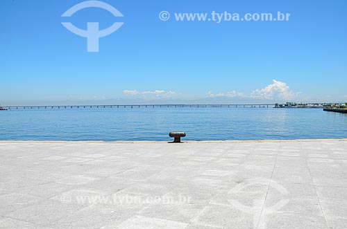  View of the Guanabara Bay with the Rio-Niteroi Bridge from Maua Square  - Rio de Janeiro city - Rio de Janeiro state (RJ) - Brazil