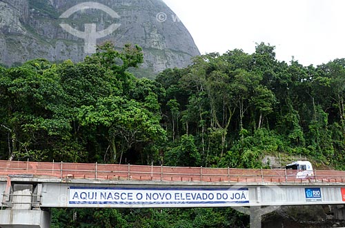  Construction site to duplication of the Joa Highway (1972) - also know as Bandeiras Highway  - Rio de Janeiro city - Rio de Janeiro state (RJ) - Brazil