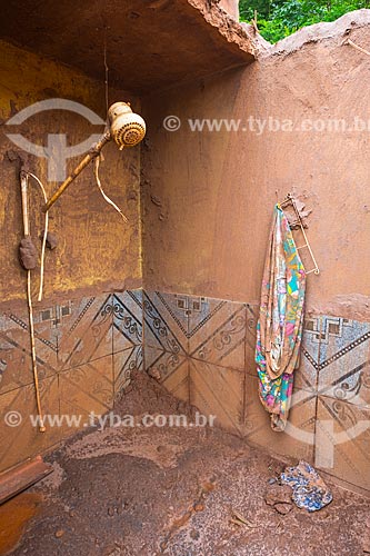  Inside of house in Paracatu de Baixo district after the dam rupture of the Samarco company mining rejects in Mariana city (MG)  - Mariana city - Minas Gerais state (MG) - Brazil