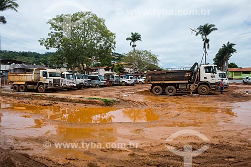 City center of the Barra Longa city after the dam rupture of the Samarco company mining rejects in Mariana city (MG)  - Barra Longa city - Minas Gerais state (MG) - Brazil