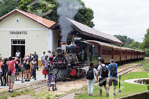  Train of The Baldwin Locomotive Works, Philadelphia 38011 - USA (1912) - that makes the sightseeing between the cities of Tiradentes and Sao Joao del-Rei  - Tiradentes city - Minas Gerais state (MG) - Brazil