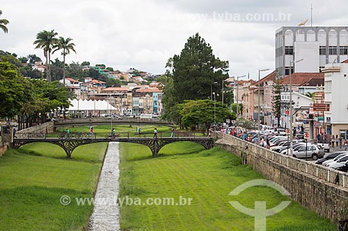  Teatro Bridge (Theater Bridge) over the Lenheiro Stream  - Sao Joao del Rei city - Minas Gerais state (MG) - Brazil