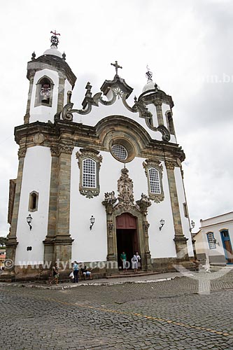  Facade of the Nossa Senhora do Carmo Church (1732)  - Sao Joao del Rei city - Minas Gerais state (MG) - Brazil