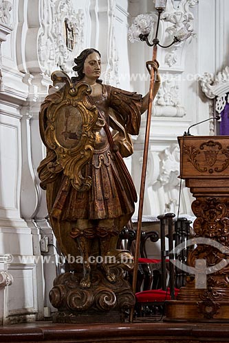  Sculpture of Rafael Archangel - altar of the Nossa Senhora do Carmo Church (1732)  - Sao Joao del Rei city - Minas Gerais state (MG) - Brazil