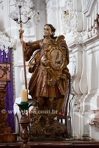  Sculpture of Gabriel Archangel - altar of the Nossa Senhora do Carmo Church (1732)  - Sao Joao del Rei city - Minas Gerais state (MG) - Brazil