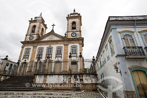  Facade of the Cathedral Basilica of the Nossa Senhora do Pilar (1721) - also known as Matriz Church of Nossa Senhora do Pilar  - Sao Joao del Rei city - Minas Gerais state (MG) - Brazil