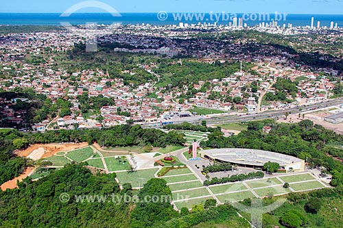  Aerial photo of the Morada da Paz Cemetery  - Olinda city - Pernambuco state (PE) - Brazil