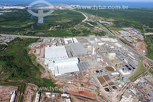  Aerial photo of the Suape Petrochemical Complex with the Port of Suape Complex in the background  - Ipojuca city - Pernambuco state (PE) - Brazil