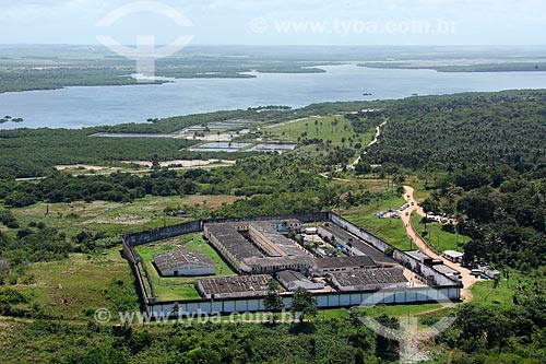  Aerial photo of the Teacher Barreto Campelo Penitentiary  - Ilha de Itamaraca city - Pernambuco state (PE) - Brazil