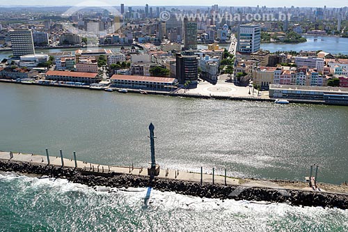  Aerial photo of the Sculpture Park  - Recife city - Pernambuco state (PE) - Brazil