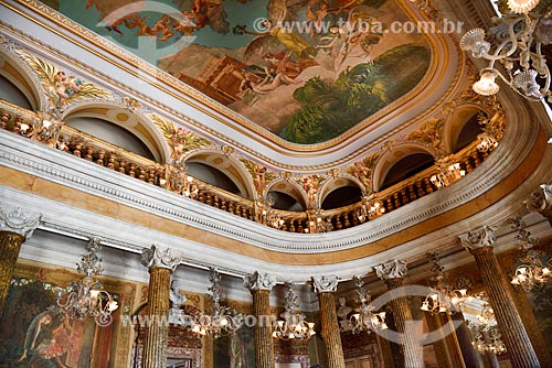  Inside of the Salao Nobre (Noble Hall) of Amazon Theatre (1896)  - Manaus city - Amazonas state (AM) - Brazil