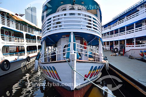  Berthed chalanas - Manaus Port  - Manaus city - Amazonas state (AM) - Brazil