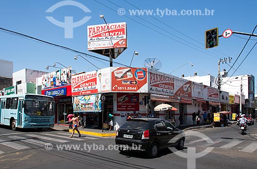  Commerce and transit on the corner of Sao Pedro and Conceiçao streets   - Juazeiro do Norte city - Ceara state (CE) - Brazil
