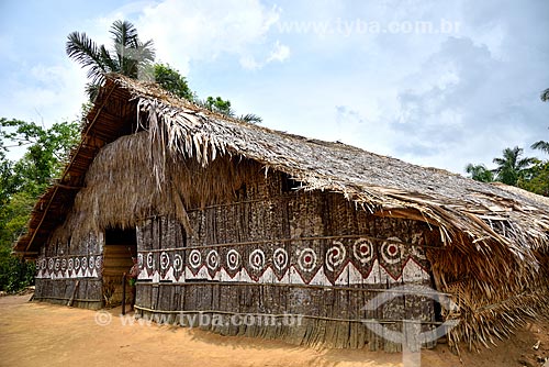  Hut - Tatuyo tribe on the banks of the Negro River  - Manaus city - Amazonas state (AM) - Brazil
