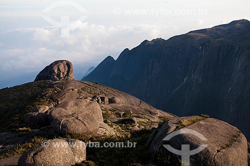  View of hills from Pedra do Sino (Bell Stone) - during trail between Teresopolis and Petropolis cities - Serra dos Orgaos National Park  - Teresopolis city - Rio de Janeiro state (RJ) - Brazil