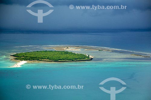  Aerial photo of island of the Quirimbas Archipelago  - Cabo Delgado province - Mozambique
