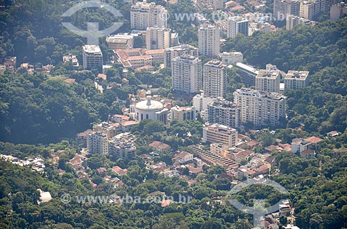  View of the Sao Judas Tadeu Parish from Christ the Redeemer  - Rio de Janeiro city - Rio de Janeiro state (RJ) - Brazil