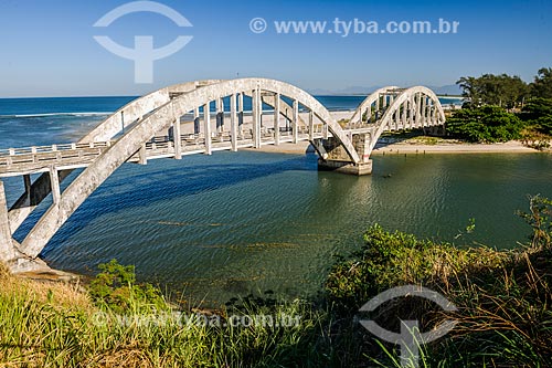  Bridge - mouth of the Restinga Marambaia - the area protected by the Navy of Brazil  - Rio de Janeiro city - Rio de Janeiro state (RJ) - Brazil