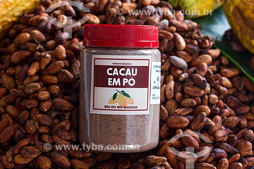  Native cacao powder - Madeira River region during harvest  - Novo Aripuana city - Amazonas state (AM) - Brazil