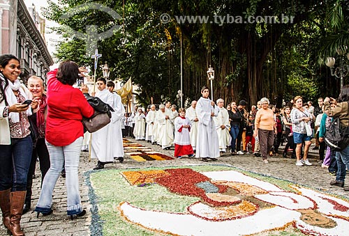  Corpus Christi procession near to XV de Novembro square  - Florianopolis city - Santa Catarina state (SC) - Brazil