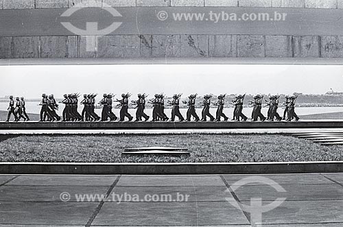  Army squad near to Monument to the dead of World War II (1959)  - Rio de Janeiro city - Rio de Janeiro state (RJ) - Brazil