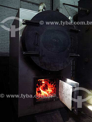  Wood  furnace of Grande Hotel Canela - used in the hotels heating  - Canela city - Rio Grande do Sul state (RS) - Brazil