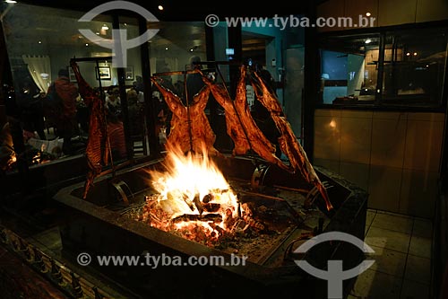  Barbecue of patagonian lamb  - El Calafate city - Santa Cruz Province - Argentina