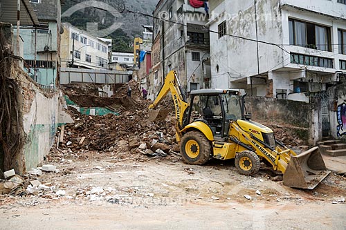  House demolition - Vidigal Slum  - Rio de Janeiro city - Rio de Janeiro state (RJ) - Brazil