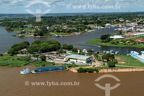  Aerial photo of municipal slaughterhouse of Parintins  - Parintins city - Amazonas state (AM) - Brazil