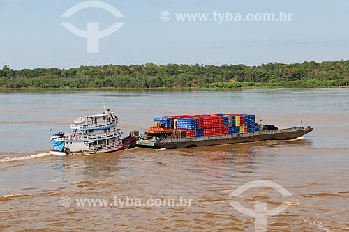  Boat carrying beverage - Amazonas River  - Careiro da Varzea city - Amazonas state (AM) - Brazil