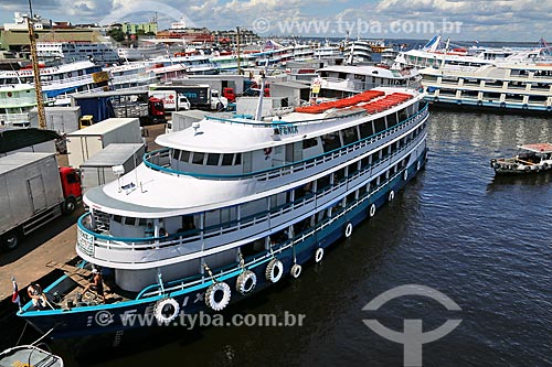  Berthed boats - Manaus Port  - Manaus city - Amazonas state (AM) - Brazil