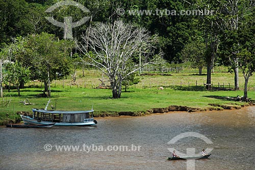  Riverines - canoe in Amazonas River  - Careiro da Varzea city - Amazonas state (AM) - Brazil