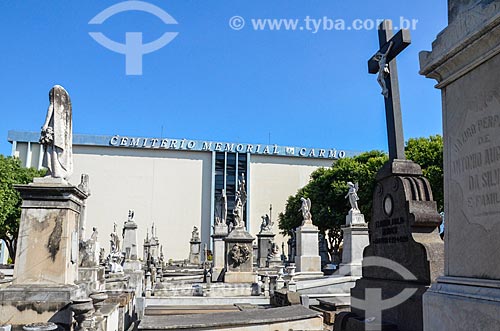  Inside of Venerable Third Order of Saint Francis of Penance Cemetery - also known as Cemetery of Penance - with Carmo Vertical Cemetery in the background  - Rio de Janeiro city - Rio de Janeiro state (RJ) - Brazil